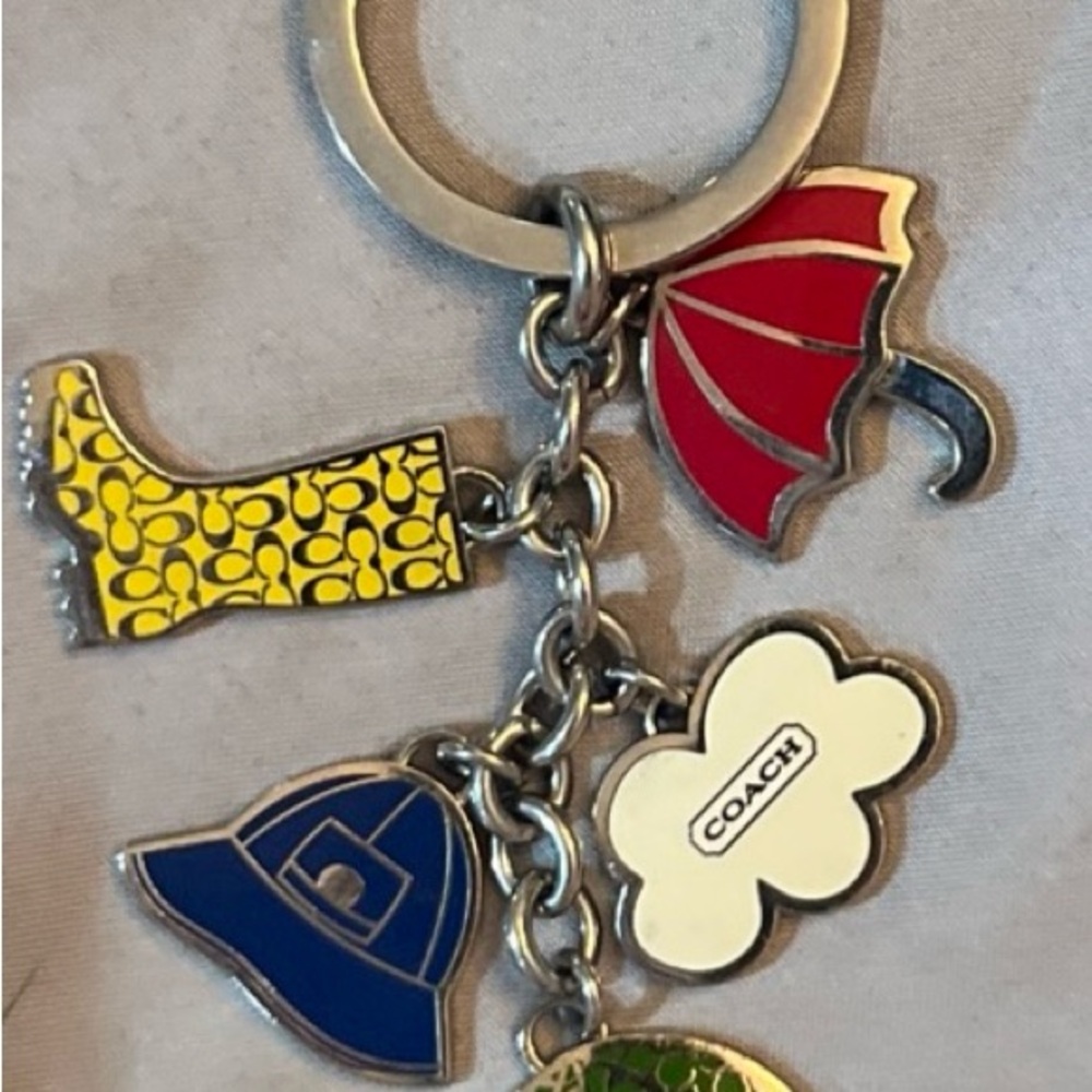 Coach Colorful Charm Keychain